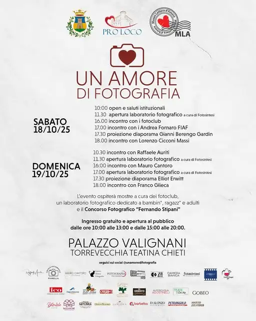 Un amore di fotografia: 18–19 ottobre 2025